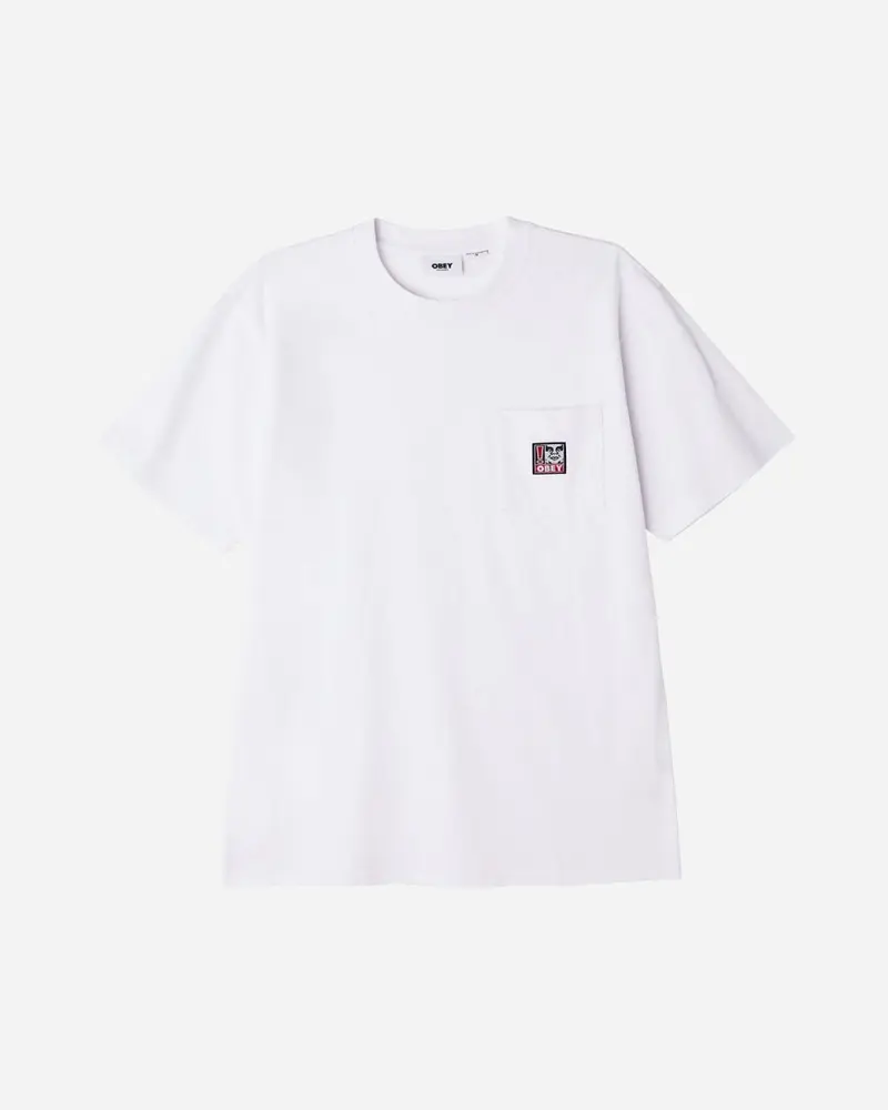 Point Organic Pocket Tee - White