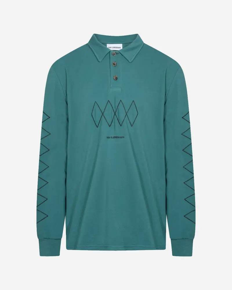 Polo shirt Long Sleeve - Dusty Green