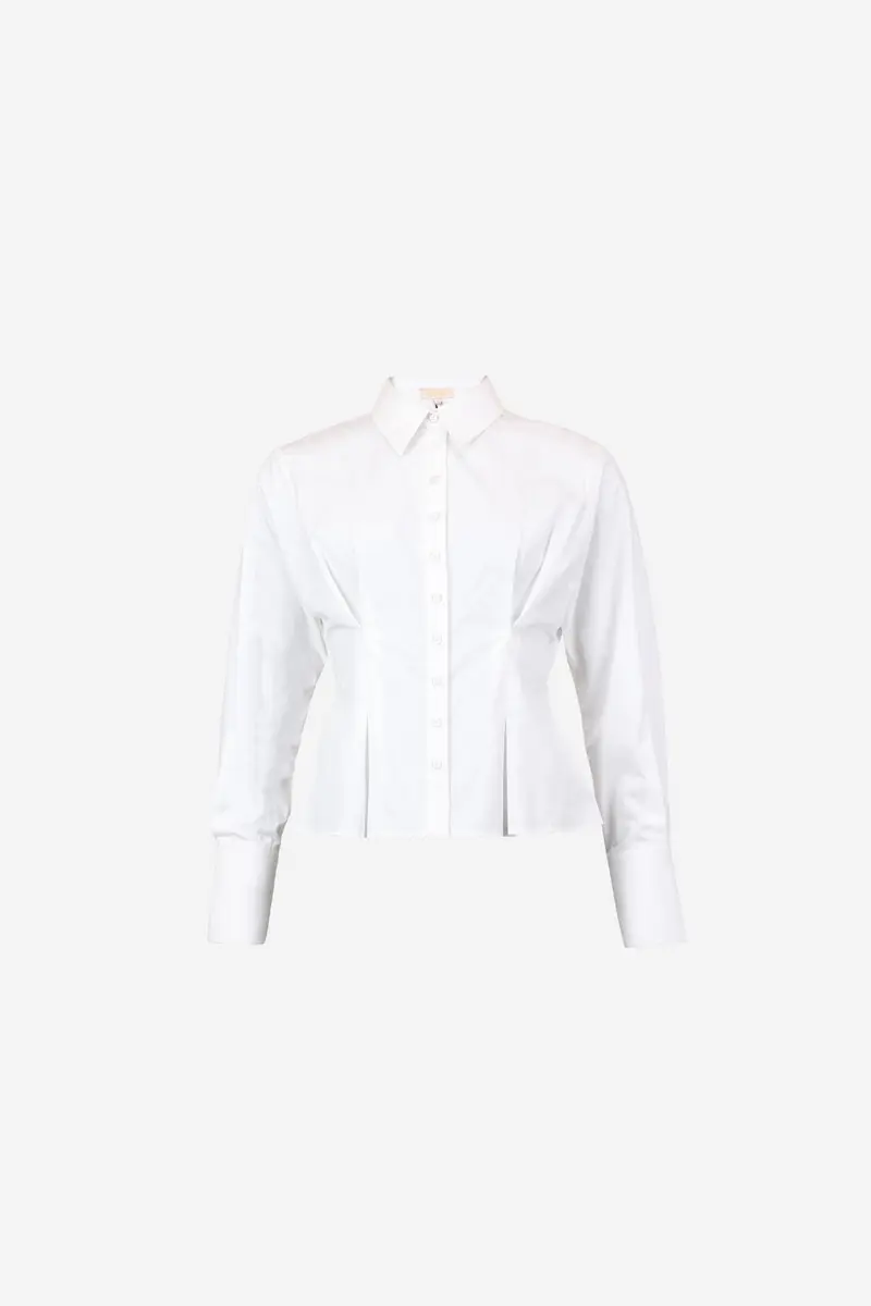 Poplin Fitted Shirt White