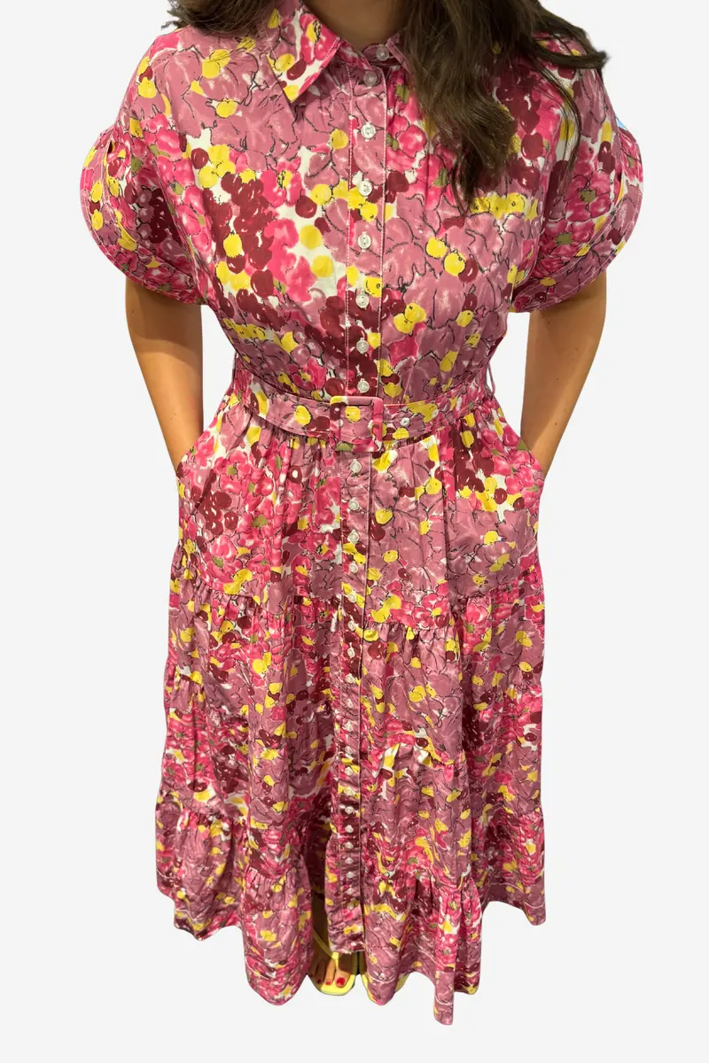 Poplin Shirt Dress Bright Field