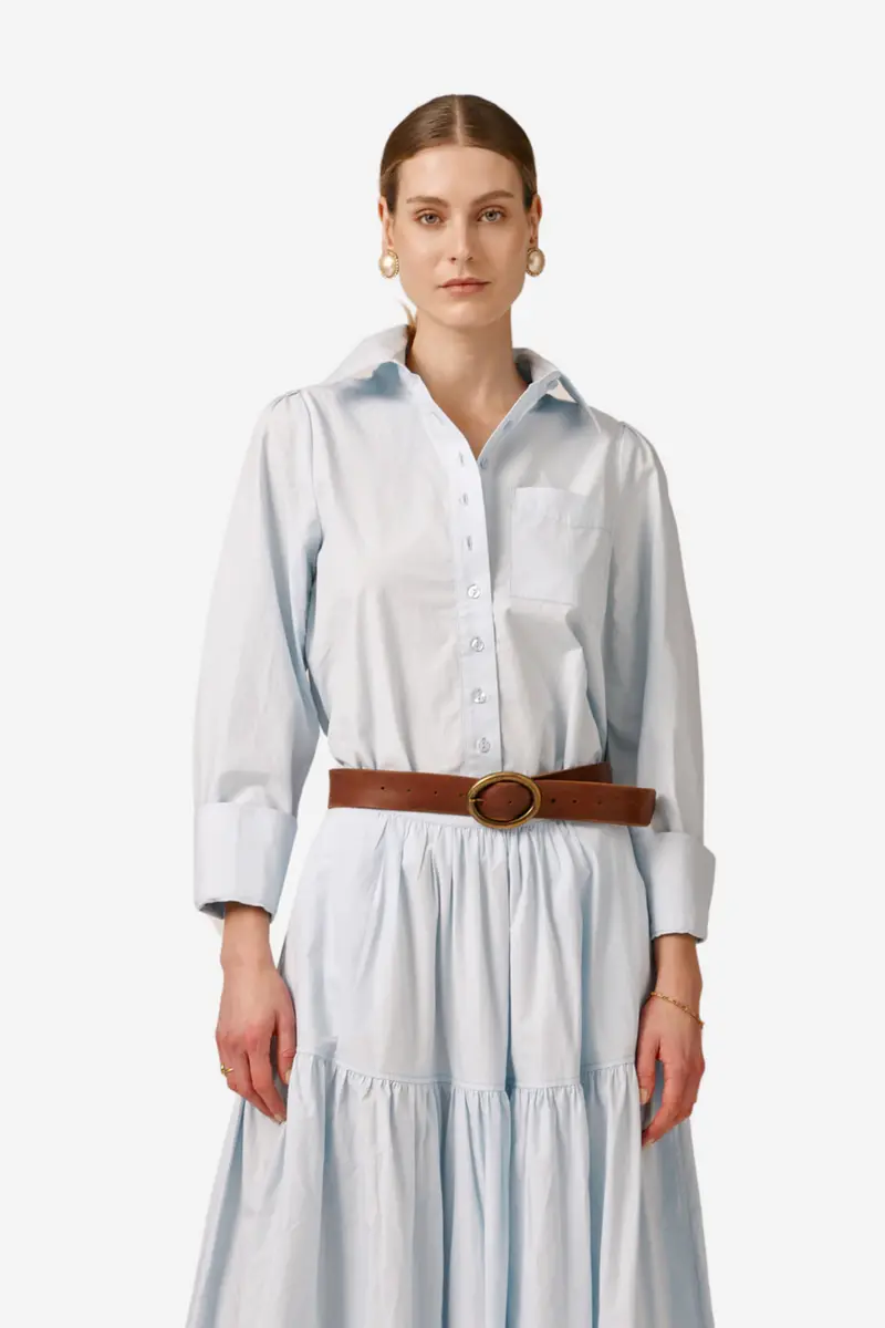 Poplin Shirt Light Blue