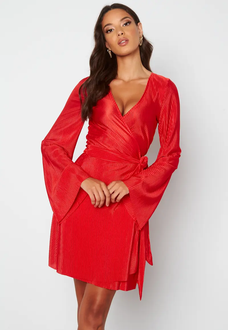 Poppy plissé dress