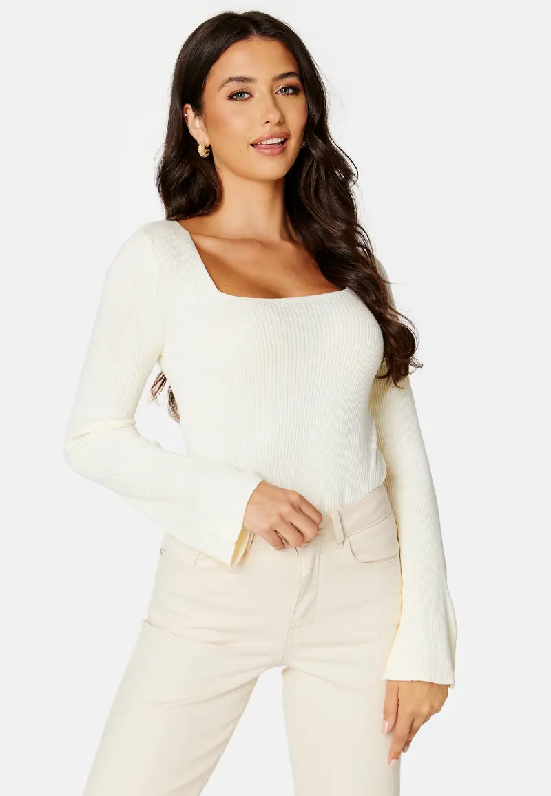 Popsa Squareneck Knit Top