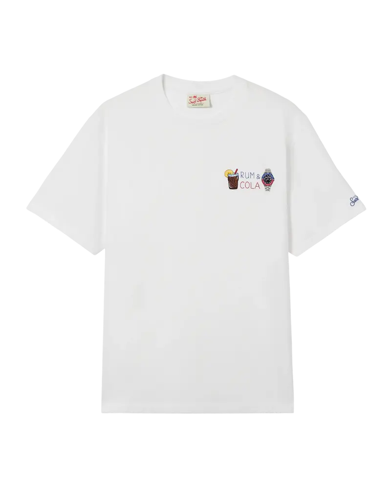 Portofino T-Shirt – White “Rum e Cola”