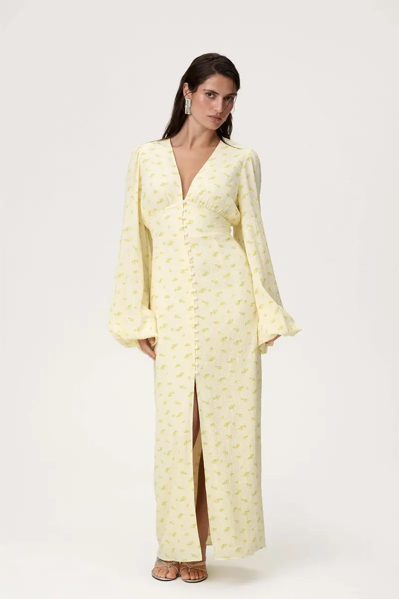 Positano Dress Pastel Yellow