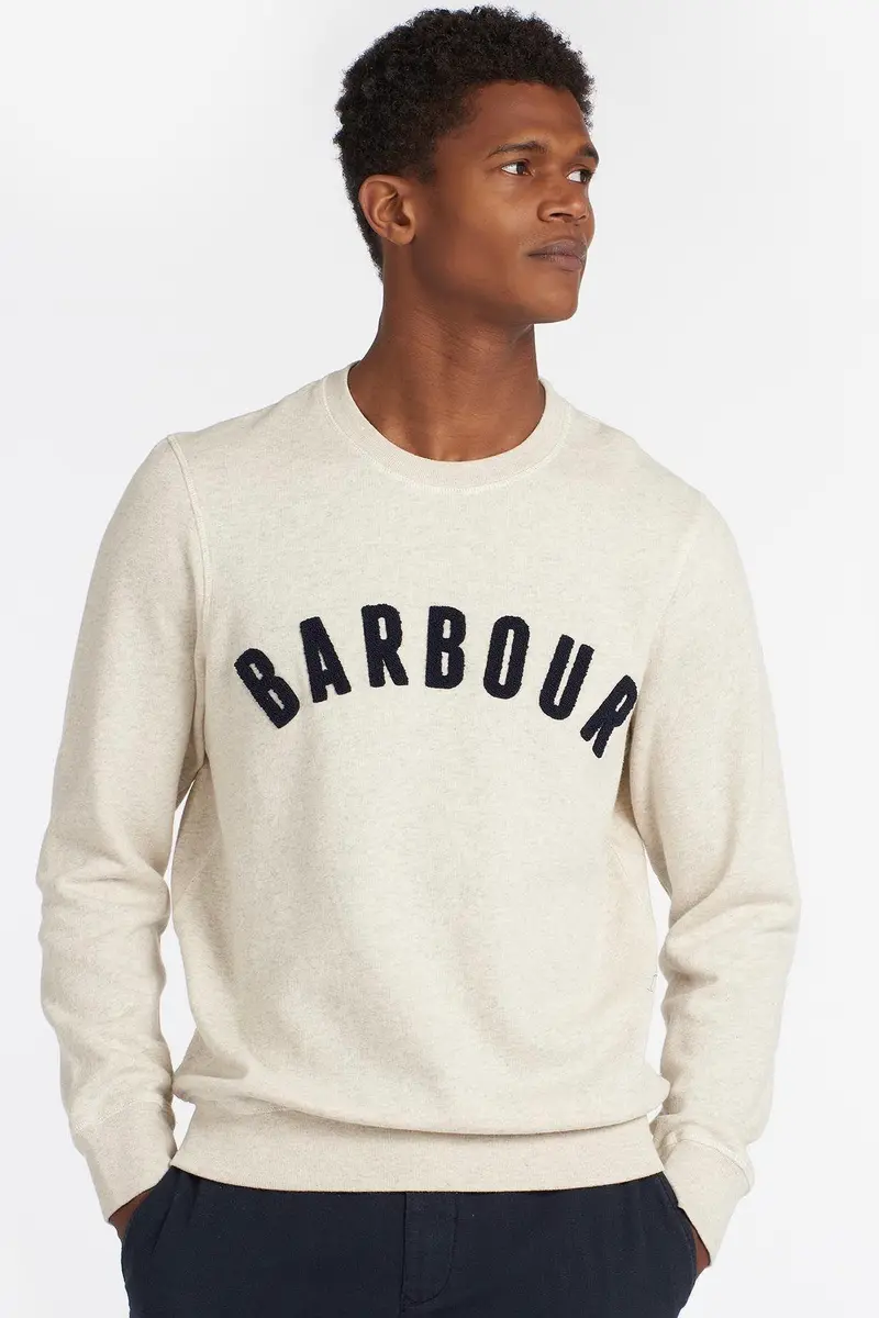 Prep Logo Sweatshirt Ecru Marl