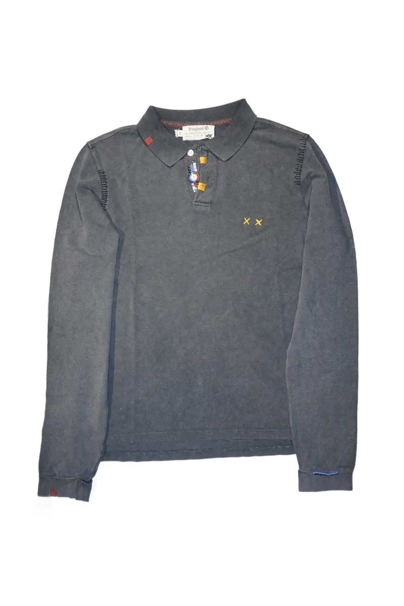 Prepster Polo Long Sleeve - Vintage black