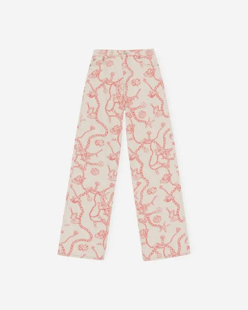 Print Denim Magny - Egret