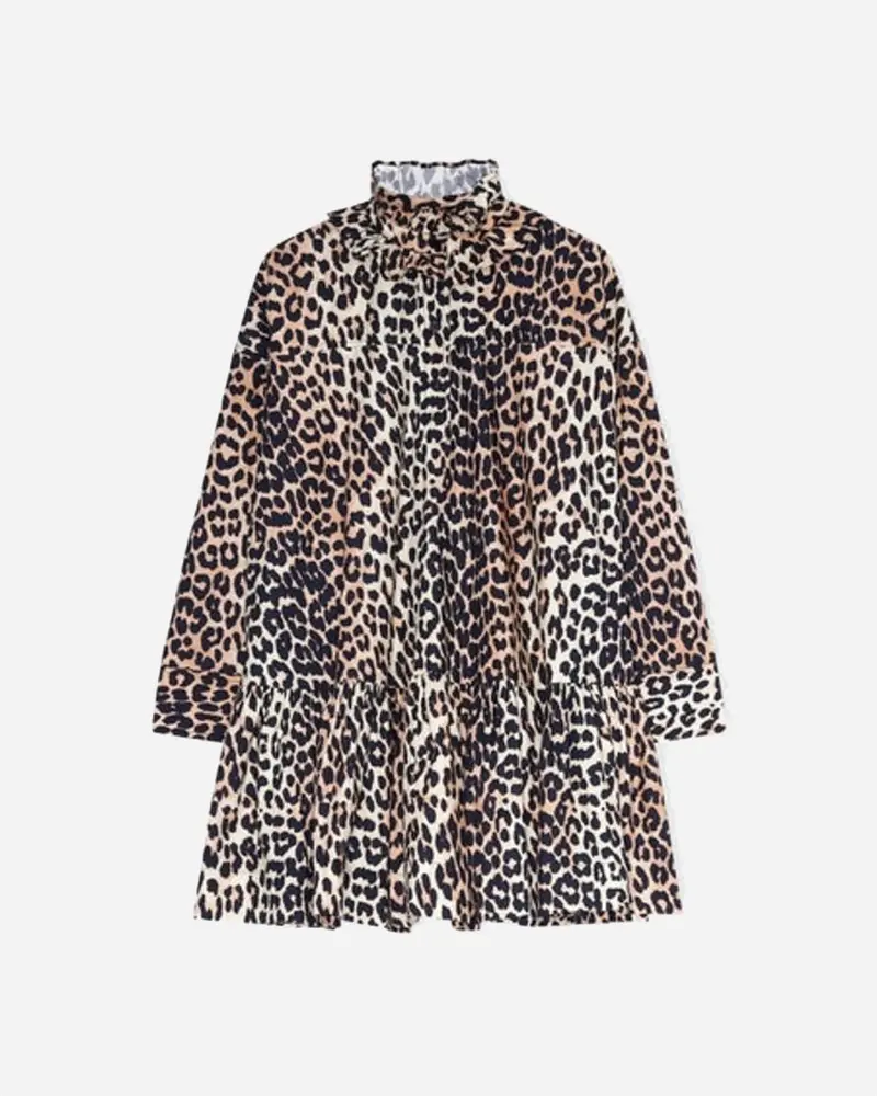 Printed Cotton Poplin - Leopard