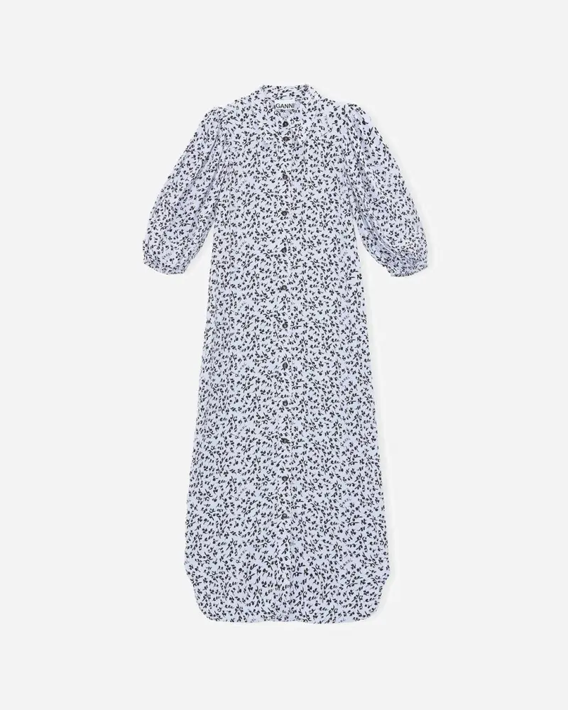 Printed Crepe Dress - Heather