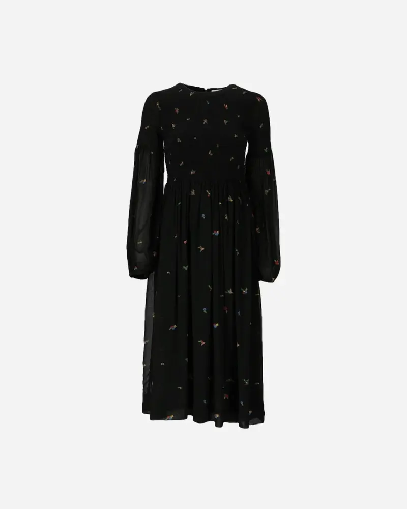 Printed Georgette - Black