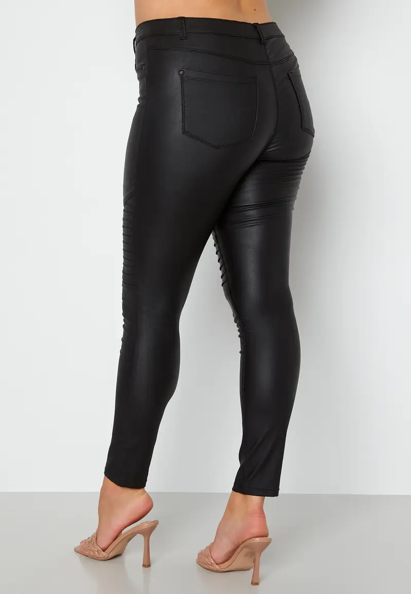 Punk Biker Coated Jeans