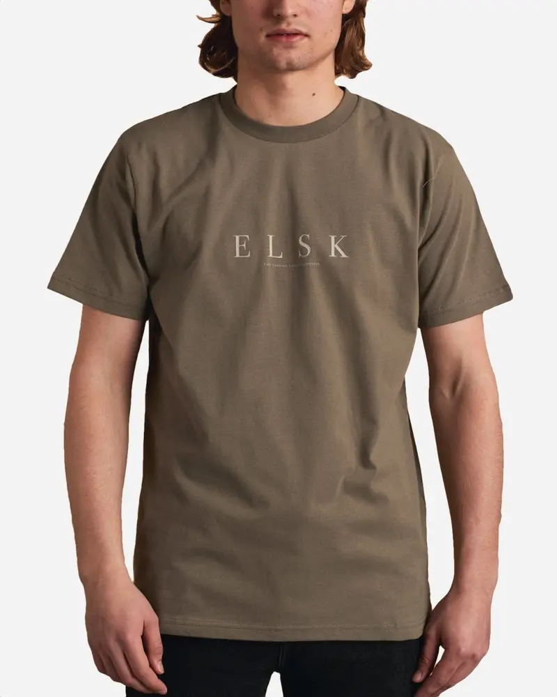 Pure Brushed T-shirt - Smokey Olive