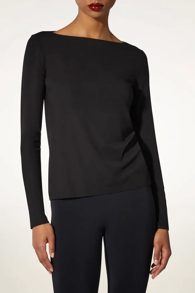 Pure Long Sleeve Top Black