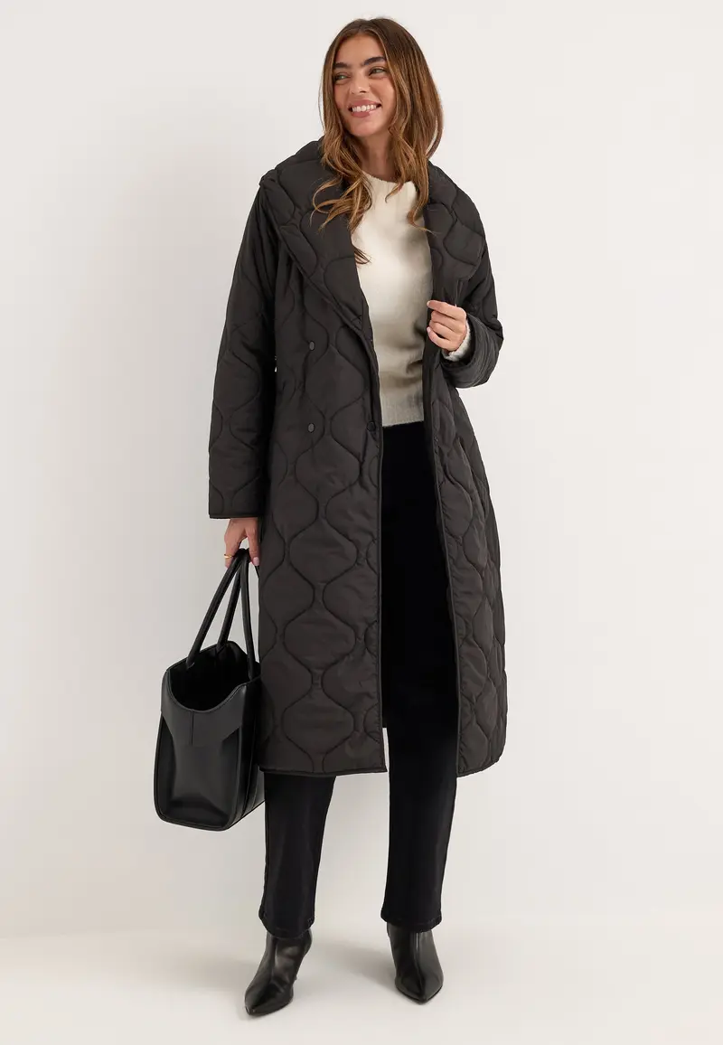 Quilted Long Jacket