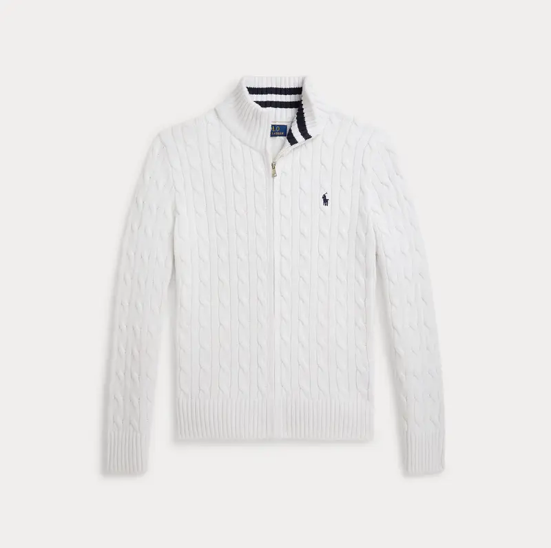 Ralph Lauren Full-Zip Strikkejakke