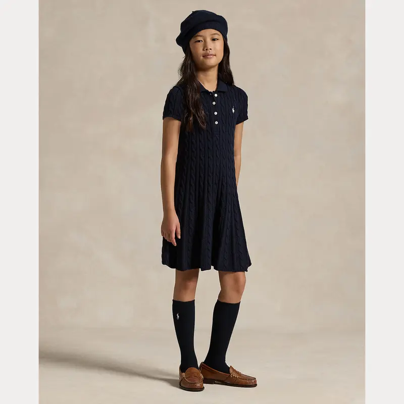 Ralph Lauren Kabelstrikk Kjole