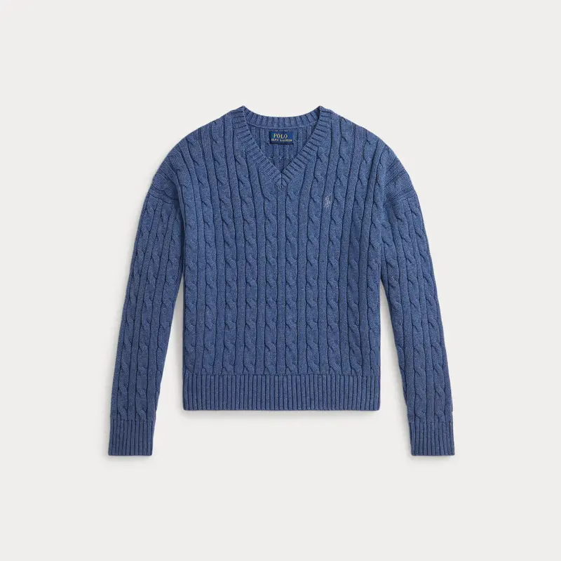 Ralph Lauren Kabelstrikk V-Hals