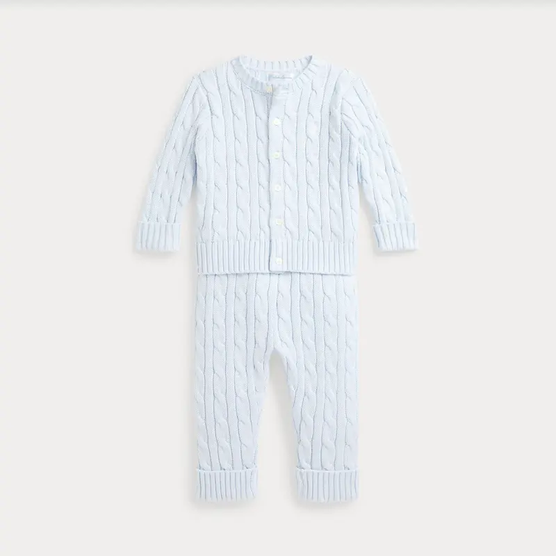 Ralph Lauren Kabelstrikket Babysett