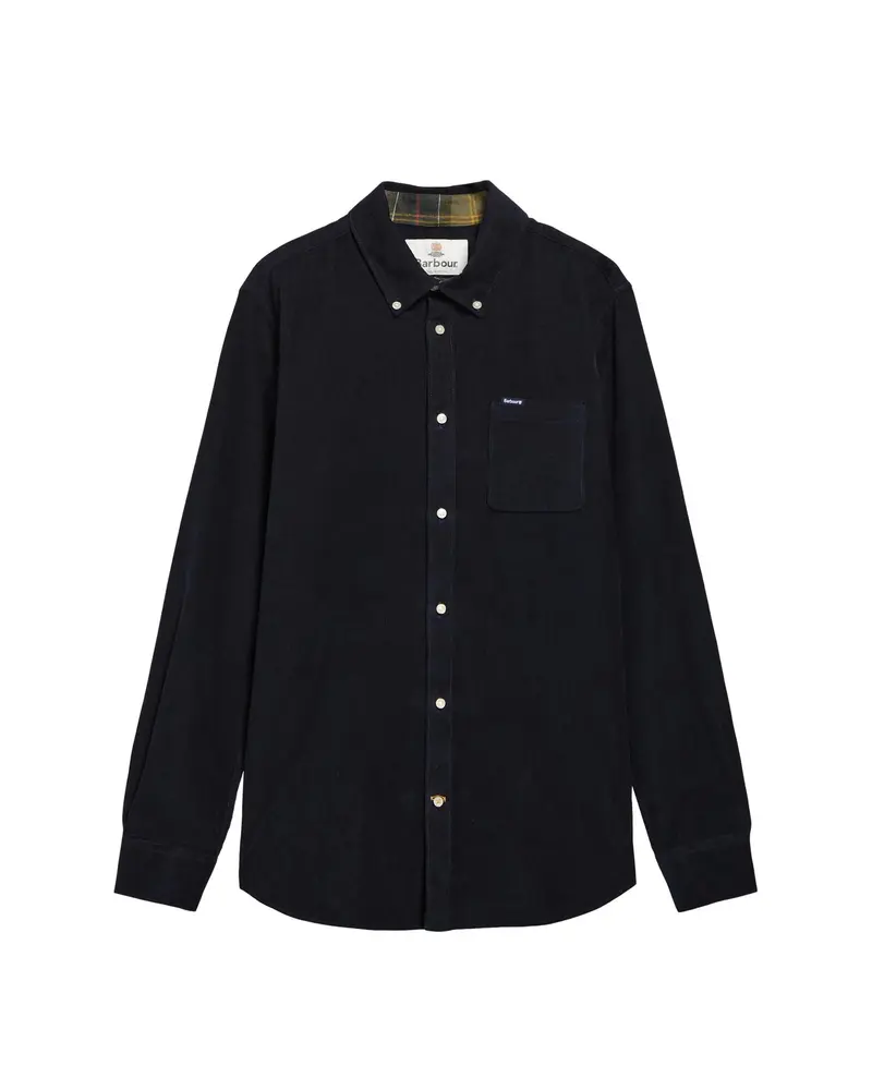 Ramsey Tailored Long-Sleeved Shirt Marineblå