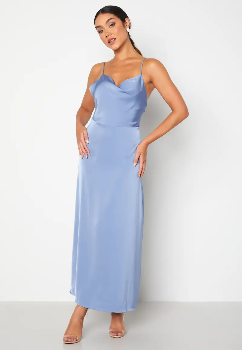 Ravenna S/L Deep Back Ankle Dress