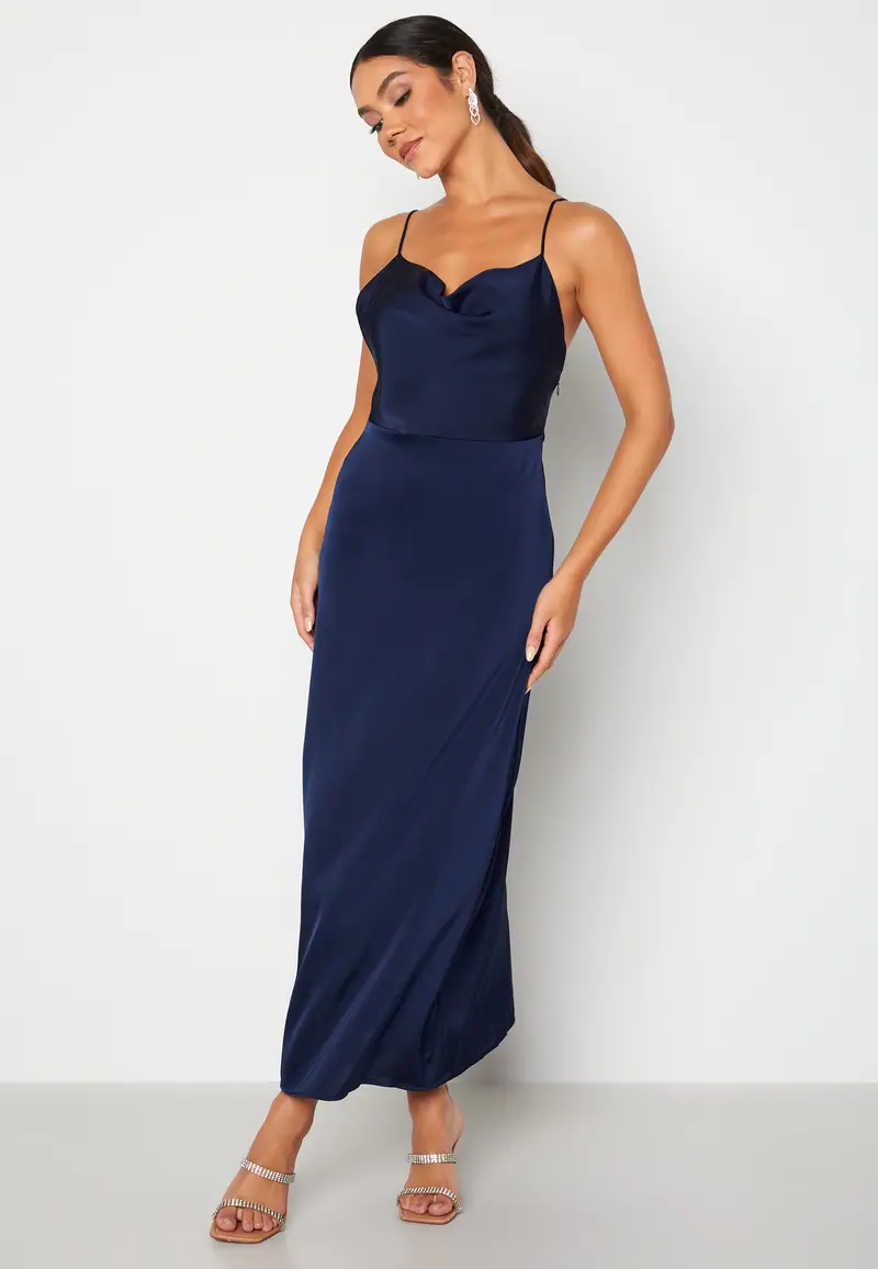 Ravenna S/L Deep Back Ankle Dress