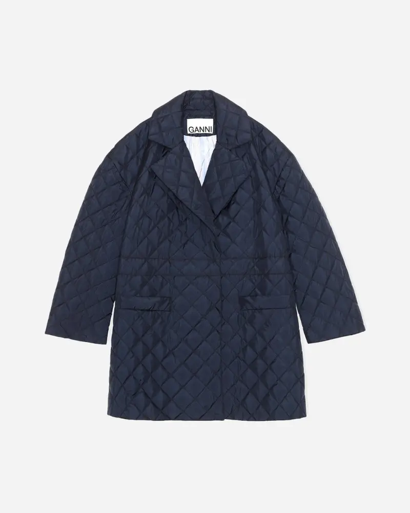 Recycled Ripstop Quilt Jacket - Sky Captain
