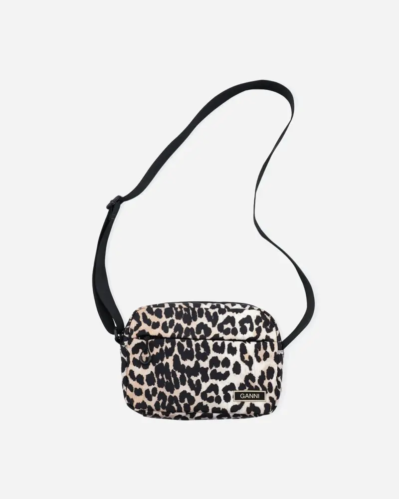 Recycled Tech Festival Bag - Leopard