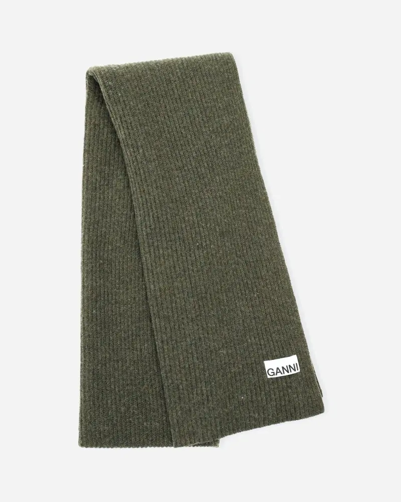 Recycled Wool Knit Scarf - Kalamata
