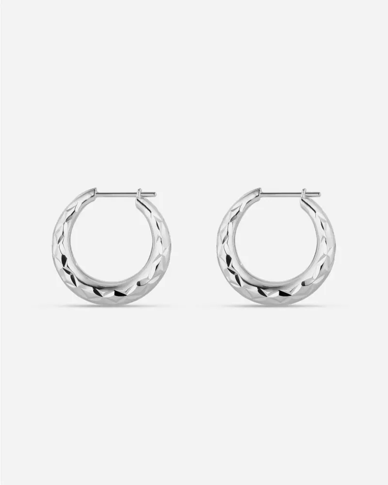 Reflection Rhombus Earring Par - Silver