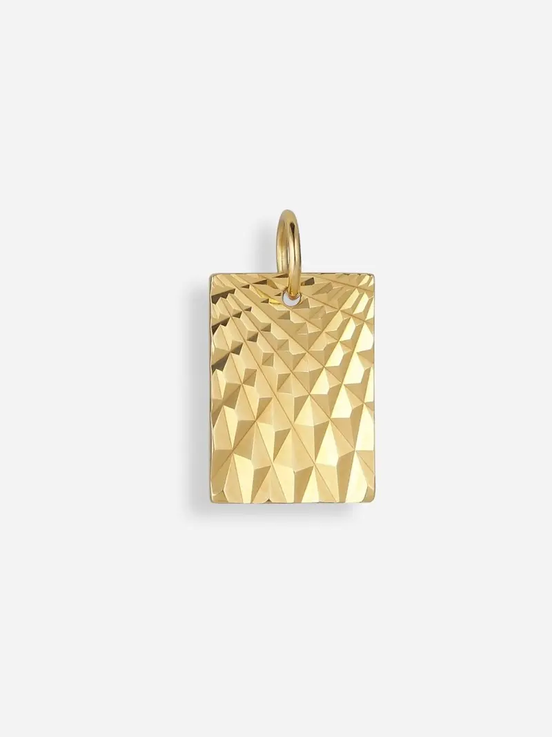 Reflection Square Pendant - Gold