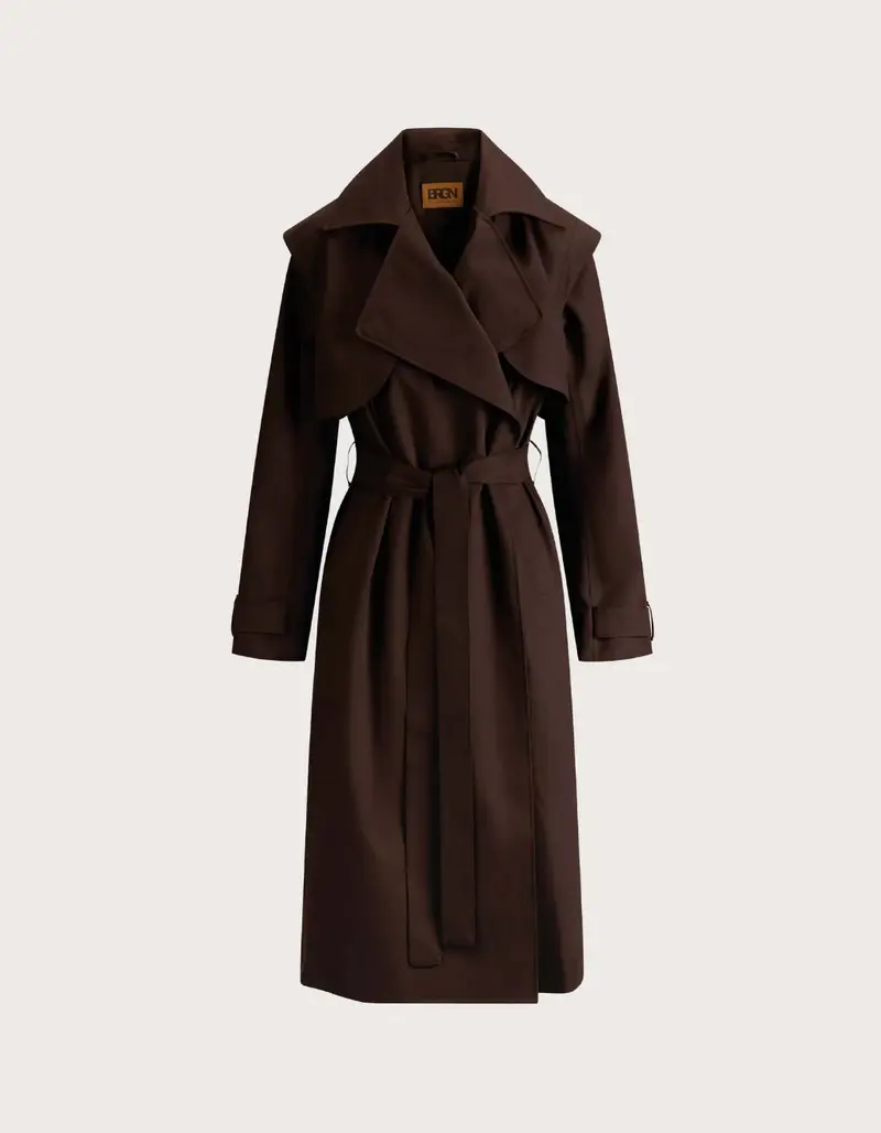 Regndråpe Trench Coat - Brown
