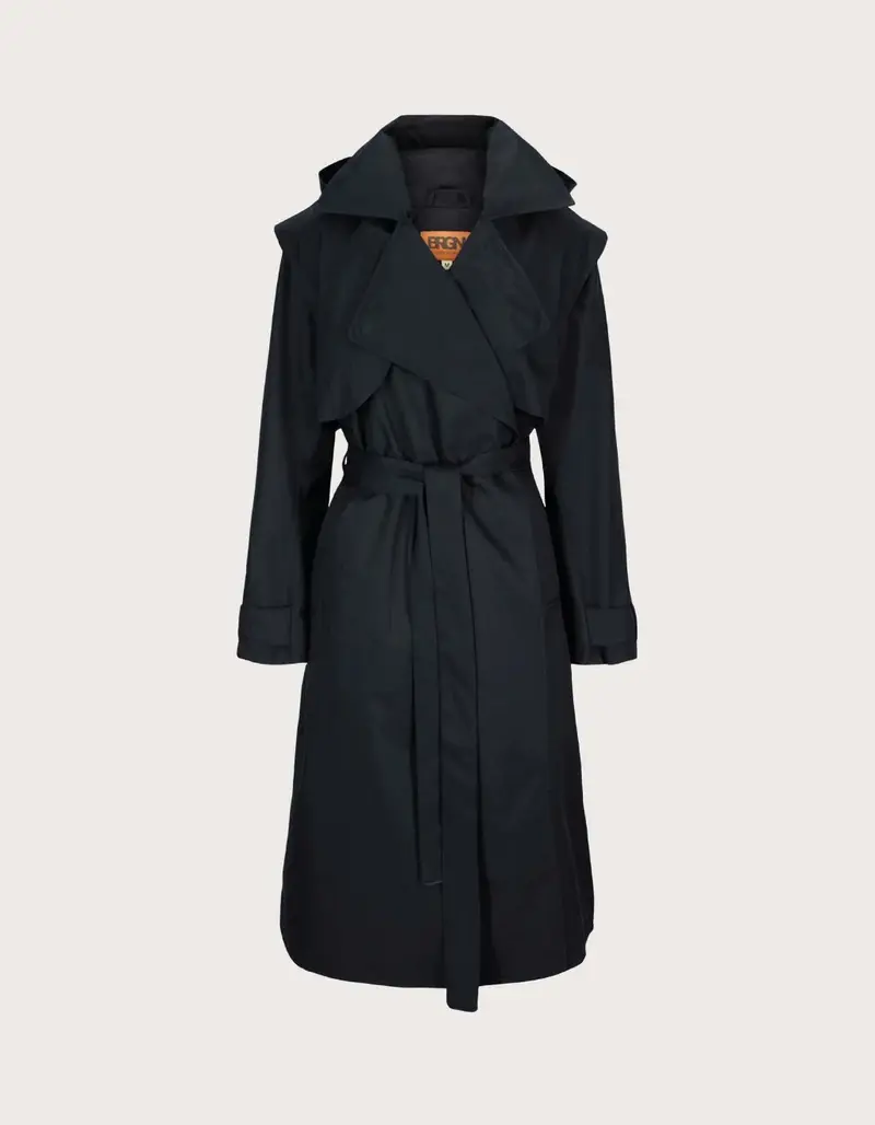 Regndråpe Trench Coat - New Black