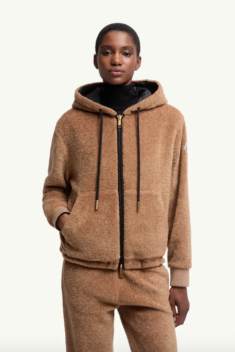 Reversible Padded Hoodie Brown