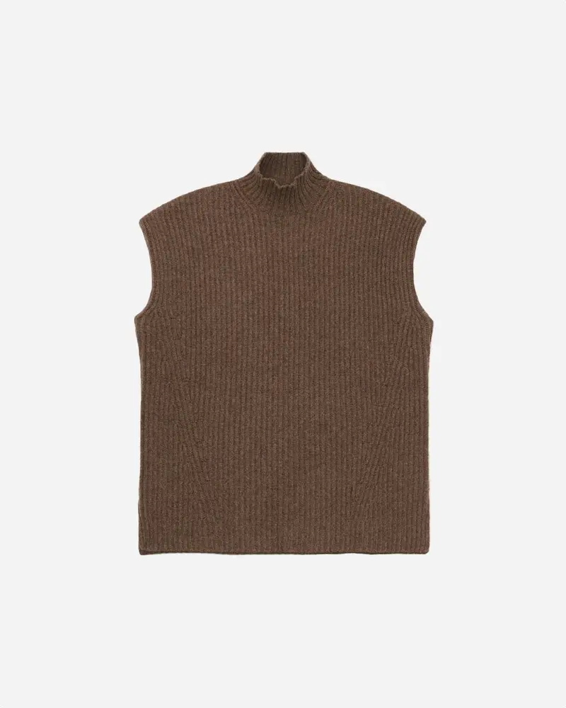 Rib Knit Vest - Fossil