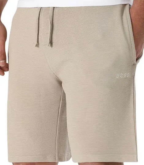 Rib Shorts Light Beige