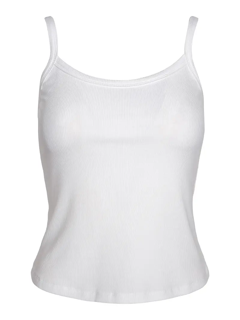 Rib singlet White