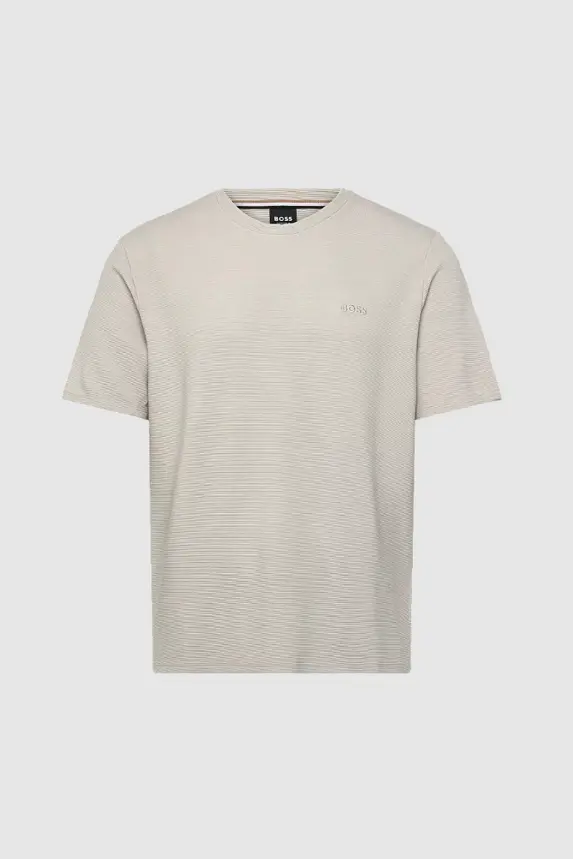 Rib T-Shirt Light Beige
