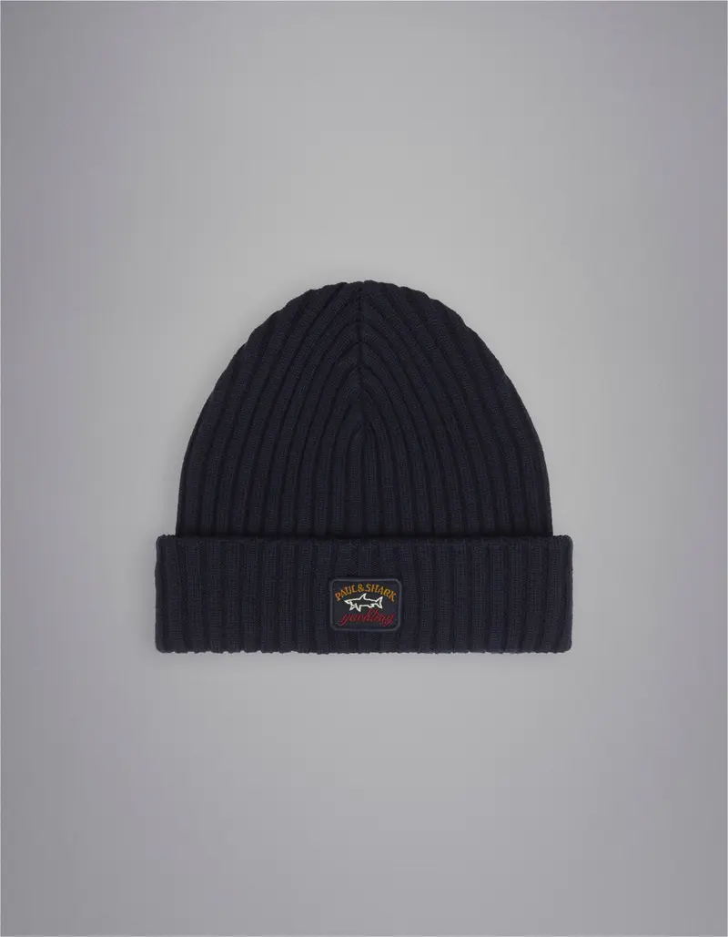 Ribbed wool beanie