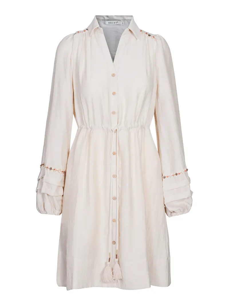 Ribbon dress Sand