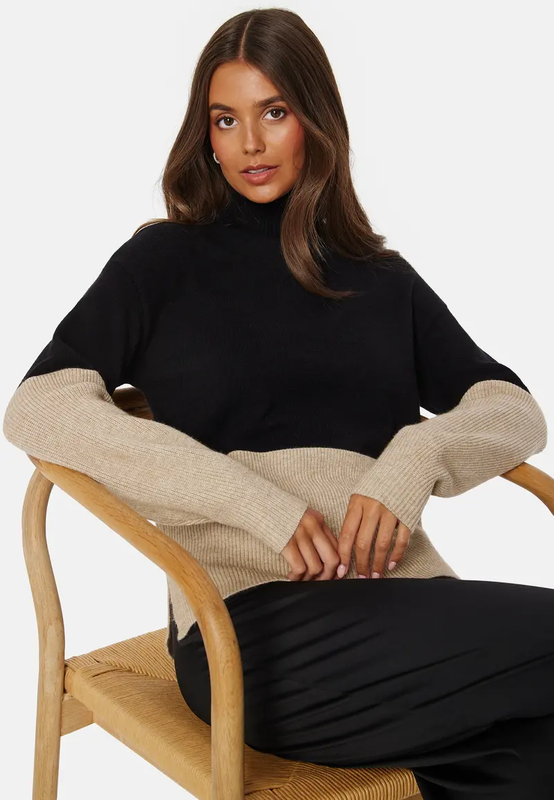 Ril Blocking Roll-NK L/S Knit Top