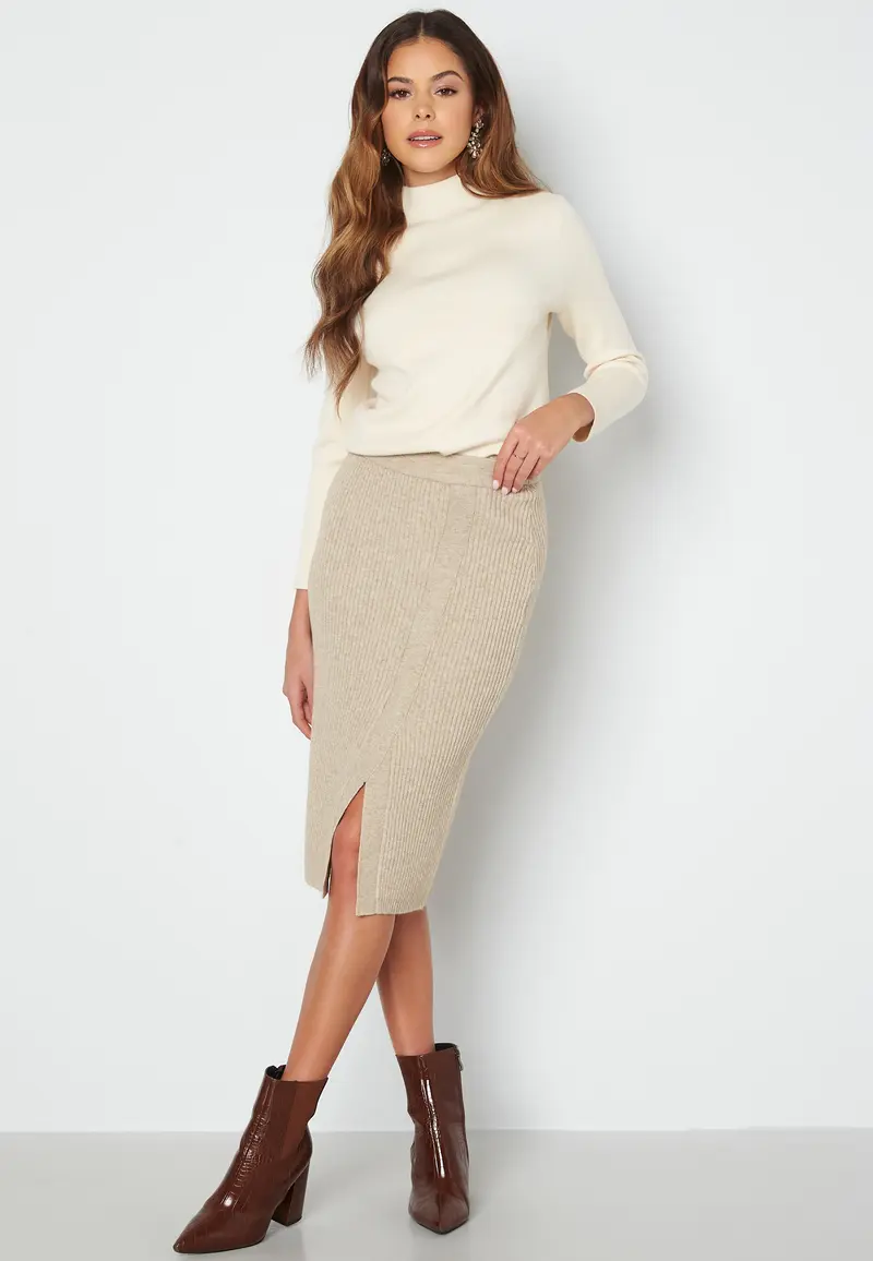 Ril Overlap Knit Skirt
