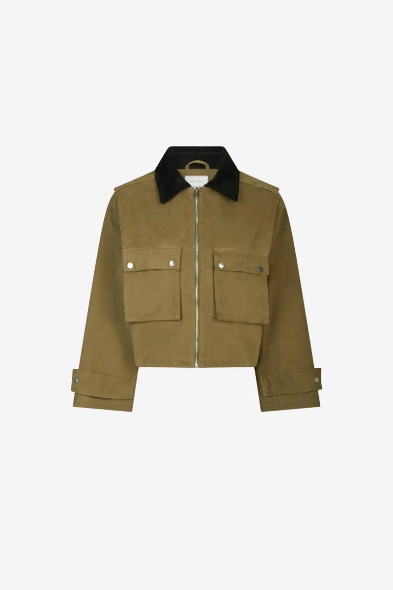 Rivera Canvas Boxy Jacket Army