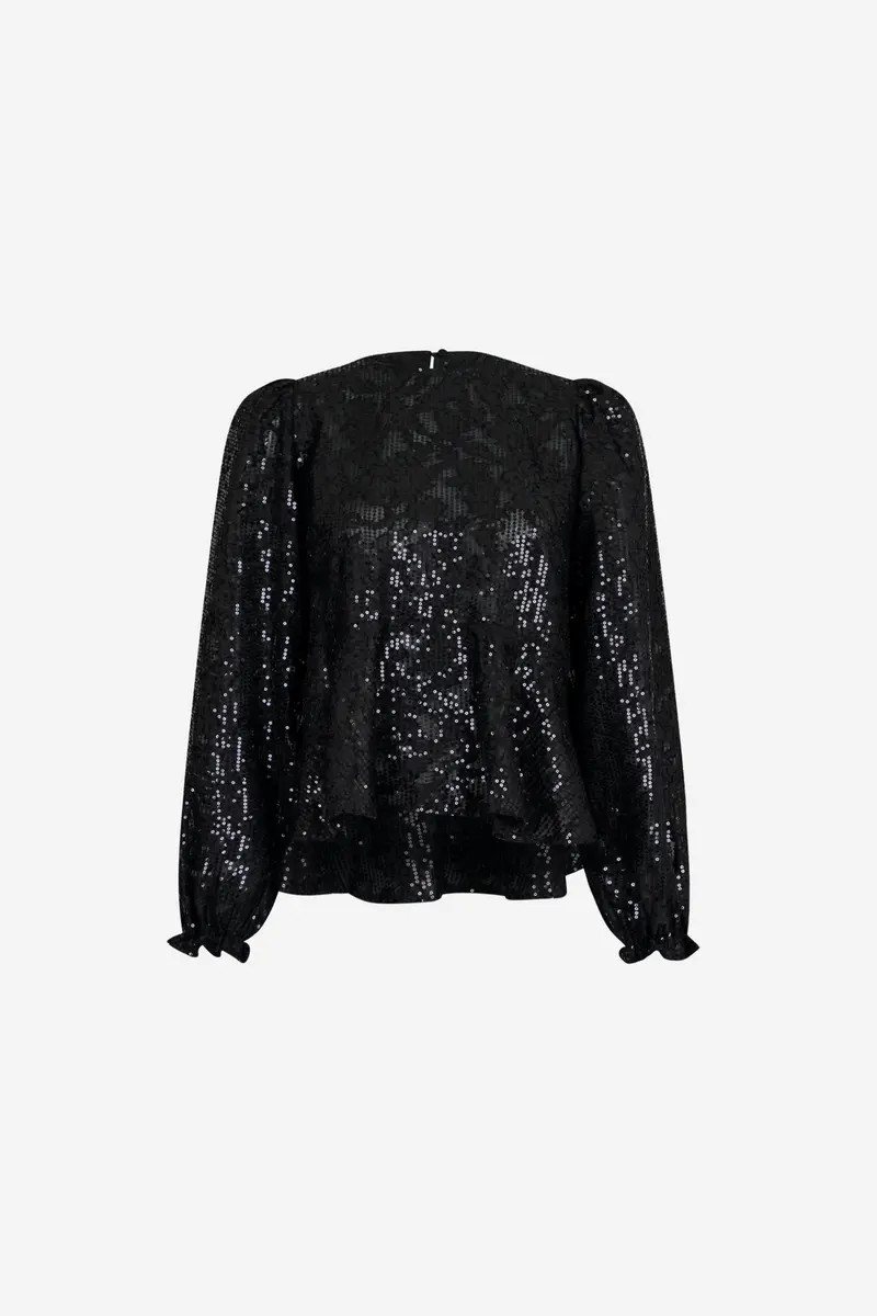 Rizzo Sequins Blouse Black