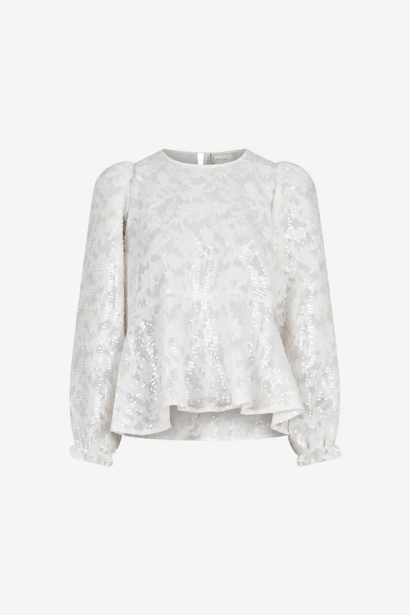 Rizzo Sequins Blouse Ivory