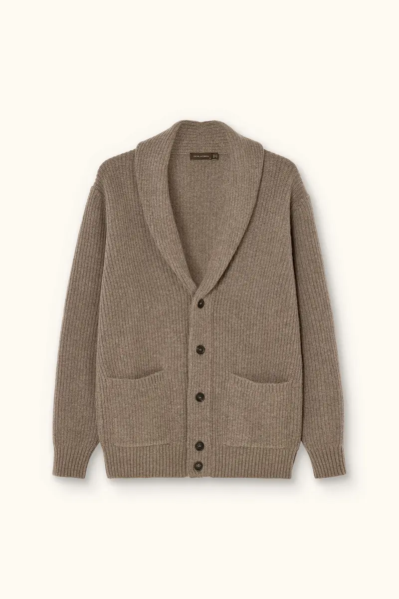 Roland Cardigan Walnut Beige