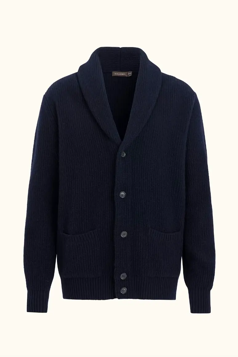 Roland Wool Cardigan Night Blue
