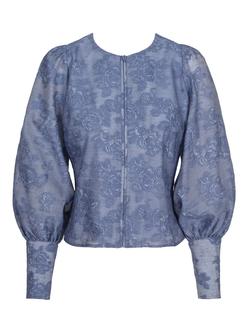 Rose - mesh blouse Blue
