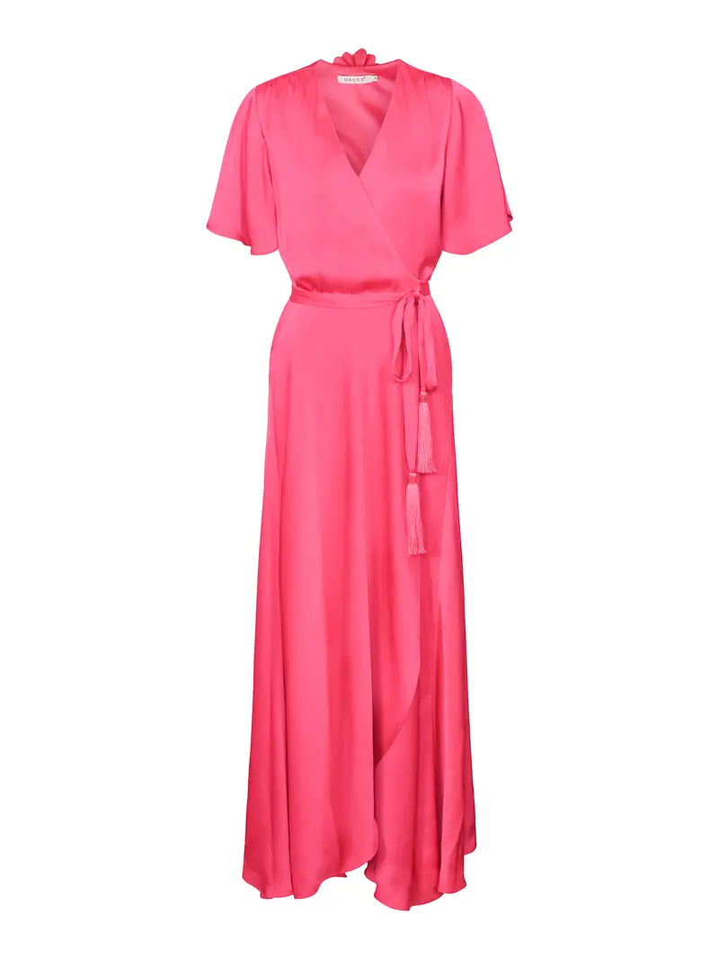 Rosette dress Fuchsia