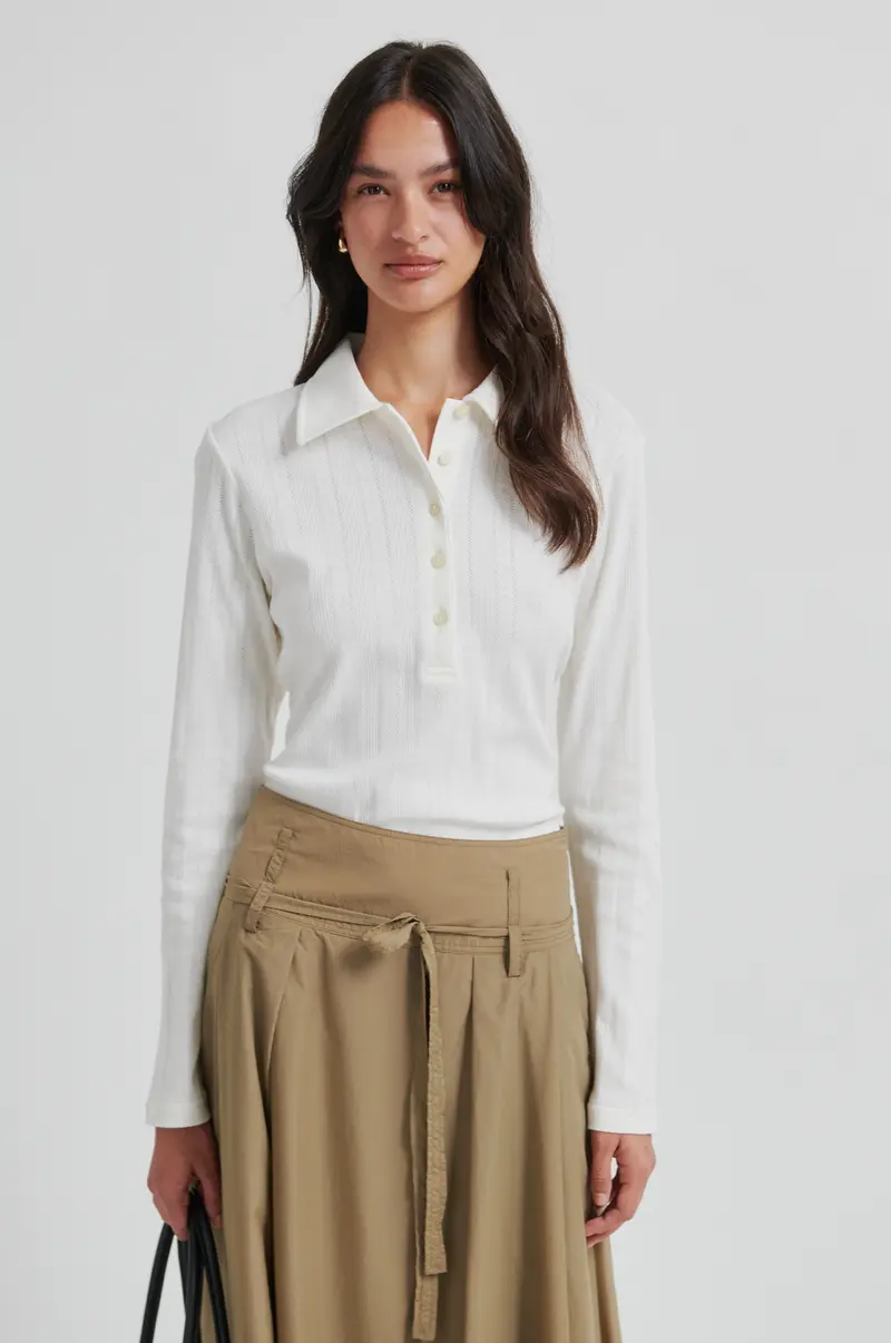 Rosia LS Polo Tee